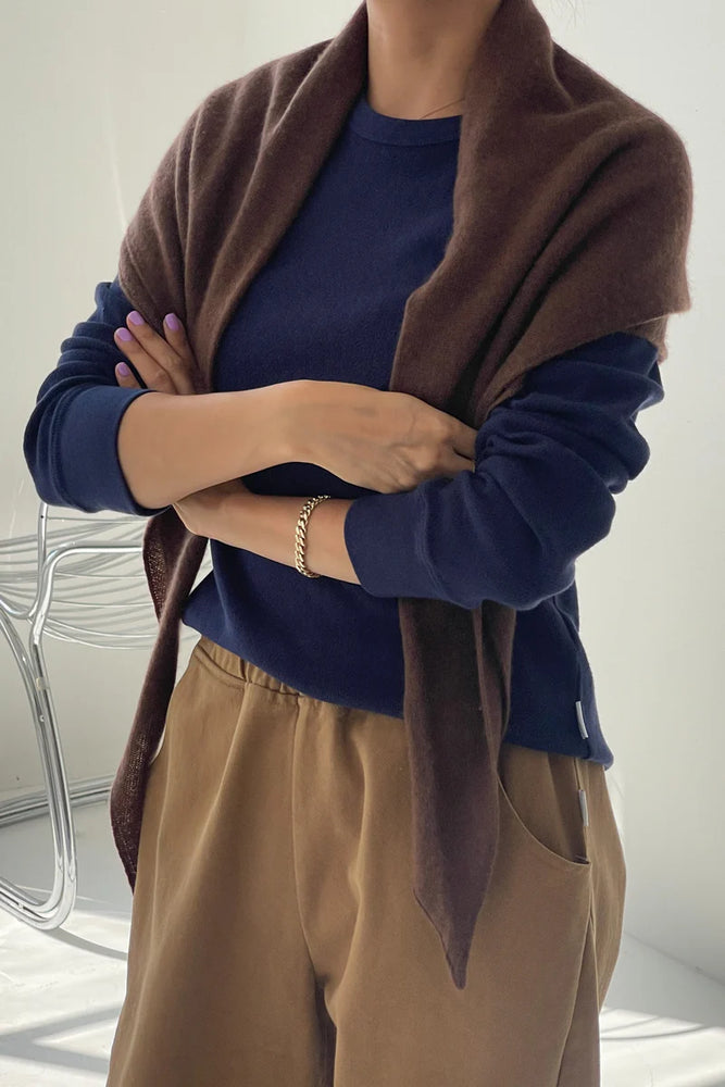 CASHMERE SHAWL - MOCHA