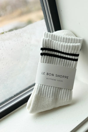 BOYFRIEND SOCKS - WHITE