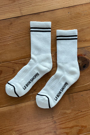 BOYFRIEND SOCKS - WHITE