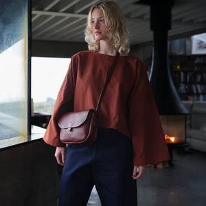 MIDI ORBED TAB BAG - CHESNUT