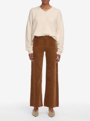 LE SLIM PALAZZO MODERNIST POCKET CORDUROY  - MAPLE BROWN