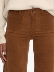 LE SLIM PALAZZO MODERNIST POCKET CORDUROY  - MAPLE BROWN