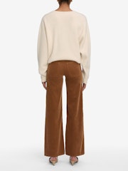 LE SLIM PALAZZO MODERNIST POCKET CORDUROY  - MAPLE BROWN