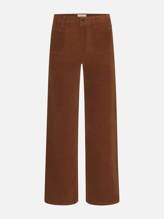 LE SLIM PALAZZO MODERNIST POCKET CORDUROY  - MAPLE BROWN