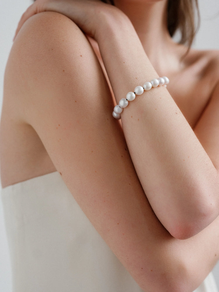 MOSS BRACELET - FRESH WATER PEARL