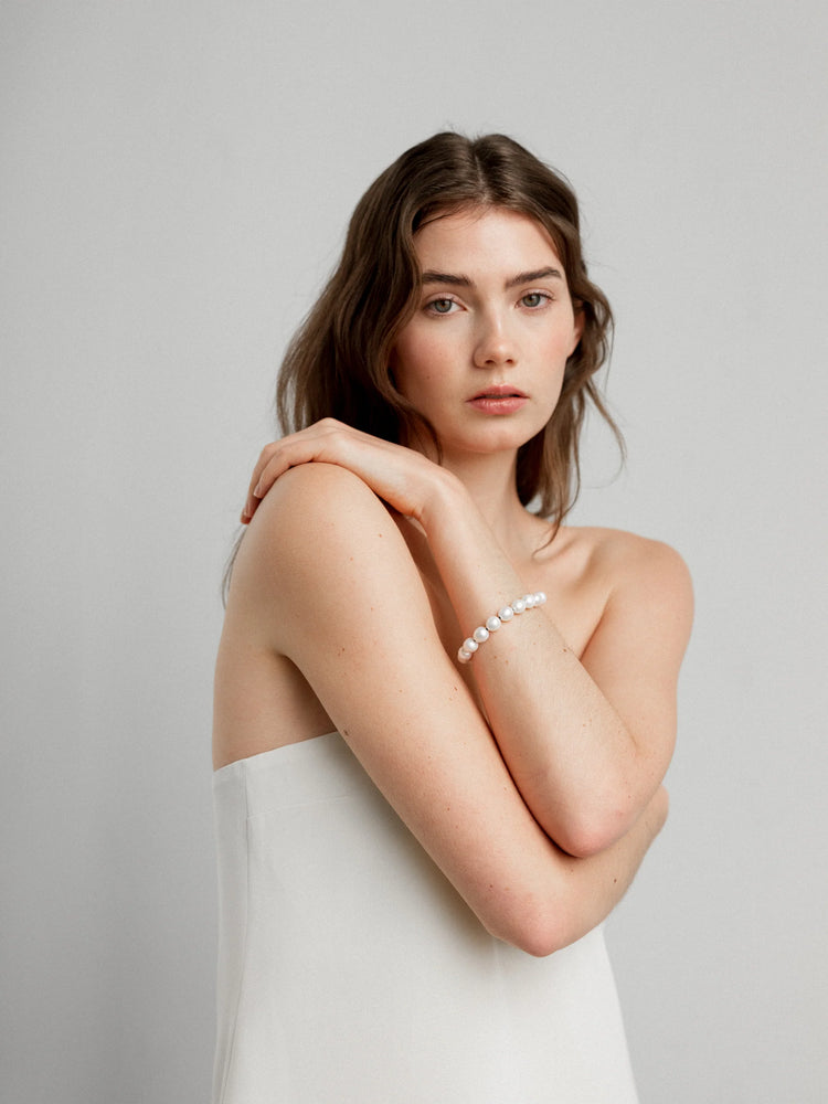 MOSS BRACELET - FRESH WATER PEARL