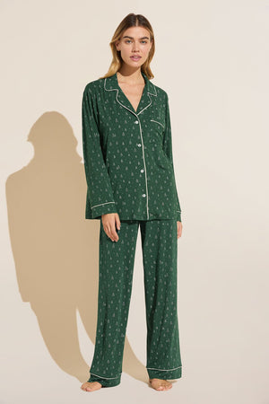 GISELE PRINTED TENCEL MODAL LONG PJ SET