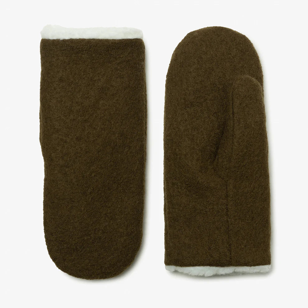 CLASSIC WOOL MITTENS - OREGANO