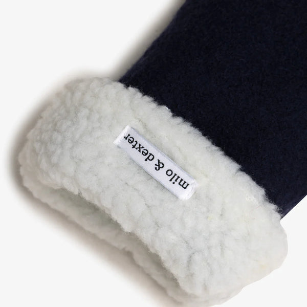 CLASSIC WOOL MITTENS - NAVY – Wildflower Clothing Inc.