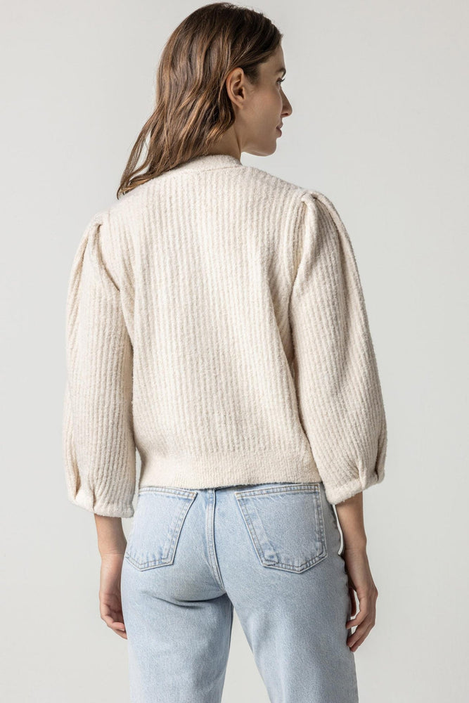 PUFF SLEEVE CARDIGAN