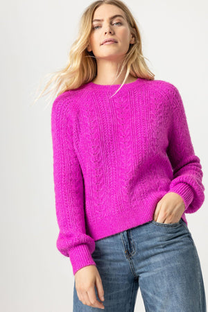 NOVELTY STITCH PULLOVER SWEATER