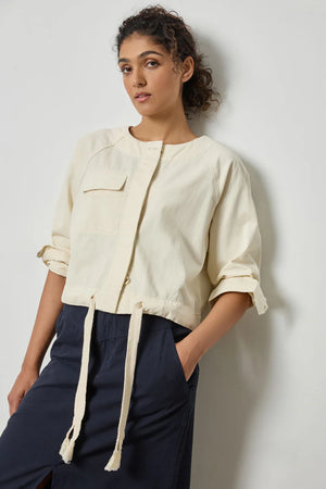 DRAWSTRING WAIST JACKET