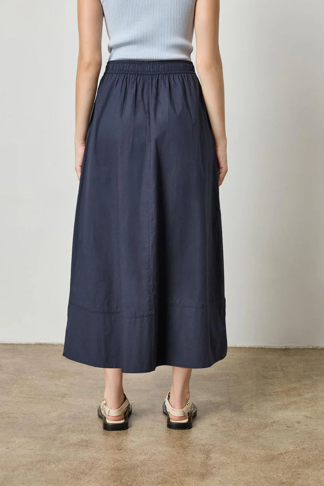 LONG POPLIN SKIRT