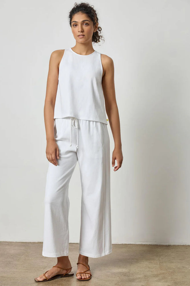 SEAMED WIDE LEG PANT