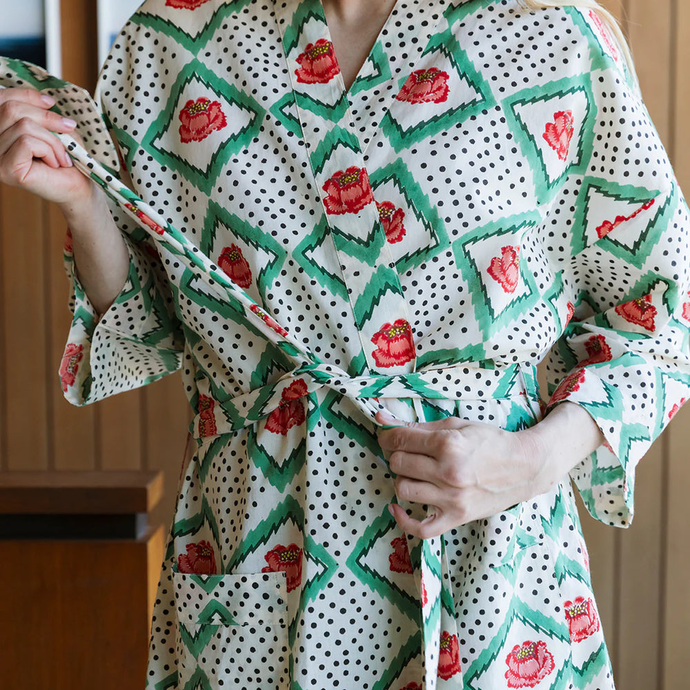 PEONY ROBE - CREAM