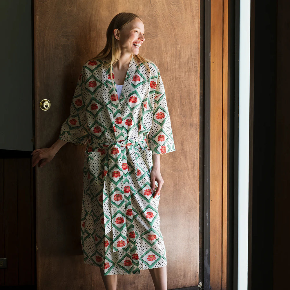 PEONY ROBE - CREAM