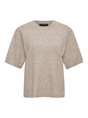 PERFECT SWEATER TEE - HEATHER PEARL