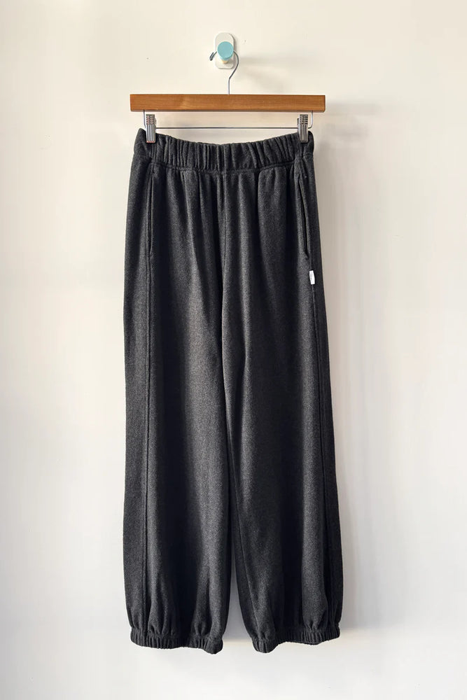 POINTELLE BALLOON PANTS - CHARCOAL