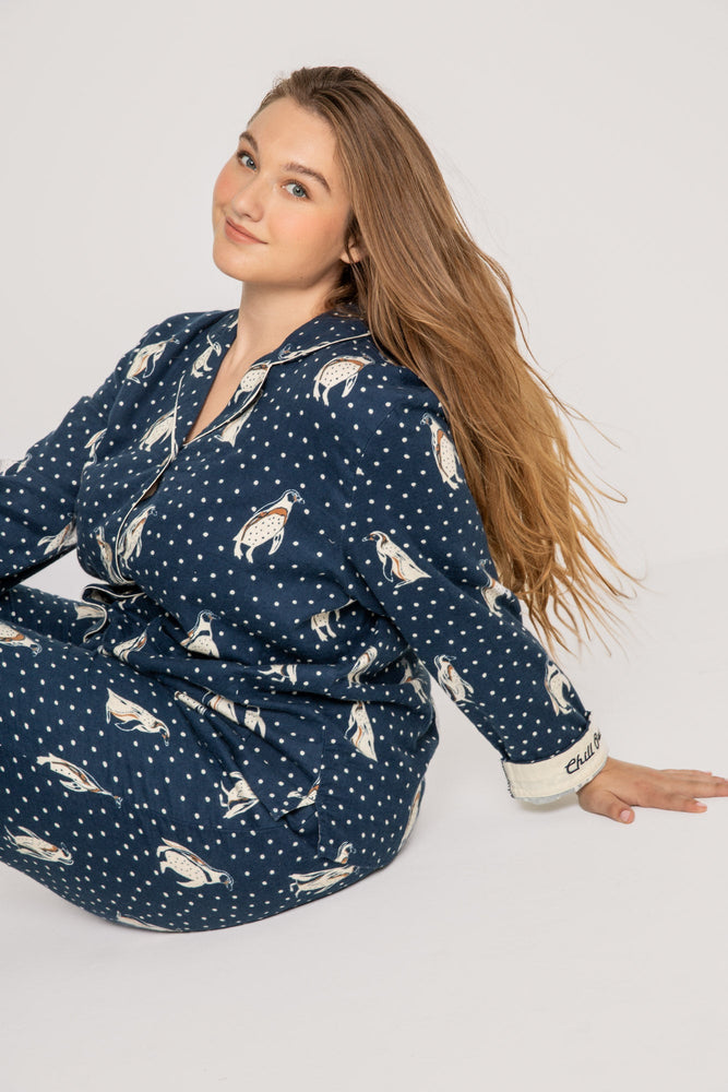 
            
                Load image into Gallery viewer, PENGUIN FLANNEL PJ SET
            
        