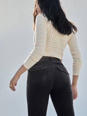 CORDUROY HAYDEN BOOTCUT PANT - SEMI SWEET