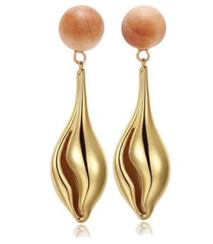 GOLD NAUTILUS EARRINGS