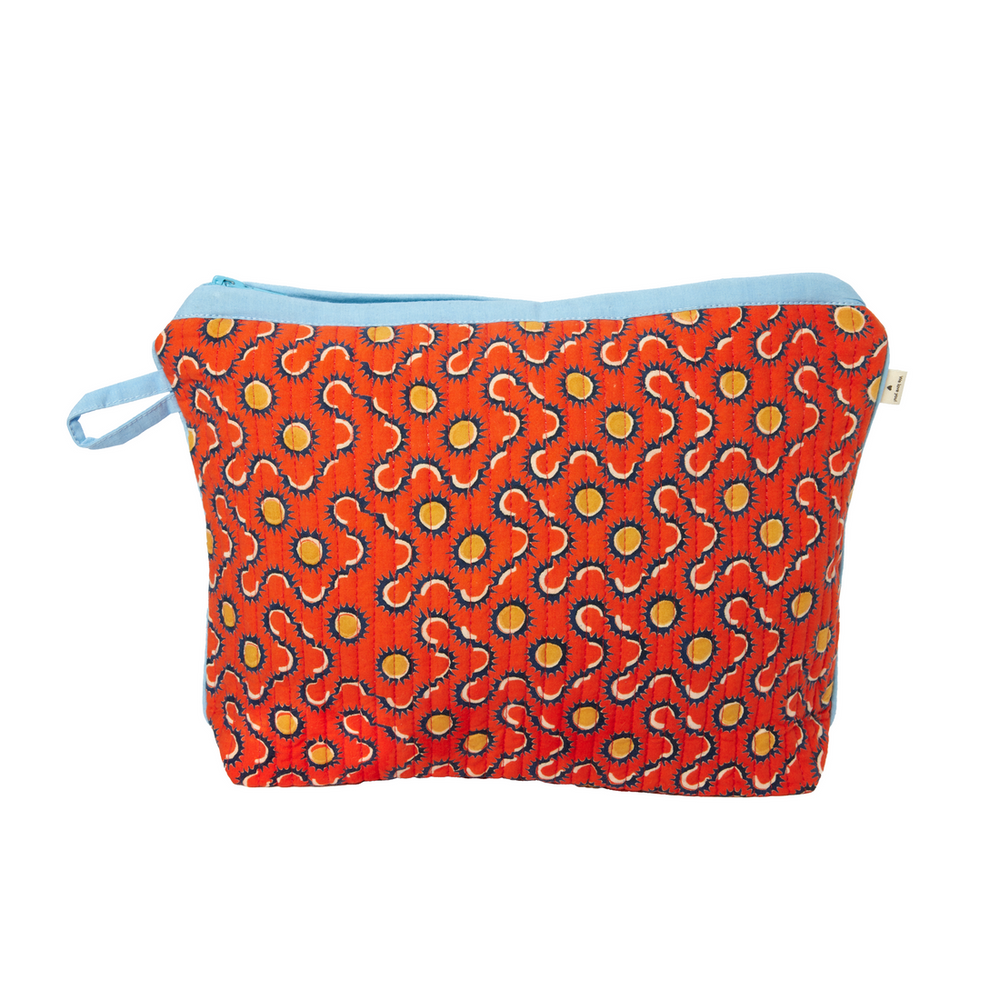 SUNDIAL TRAVEL POUCH - TOMATO RED