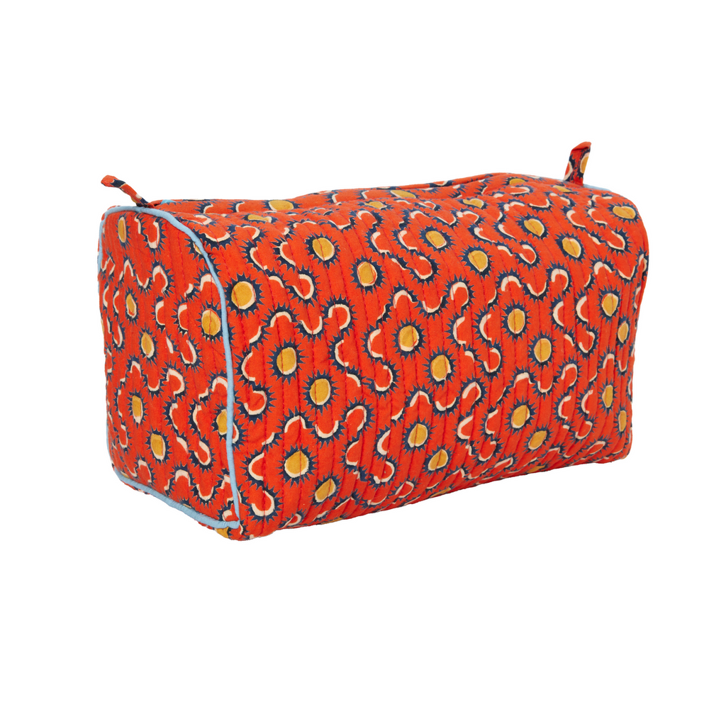 SUNDIAL TRAVEL POUCH - TOMATO RED