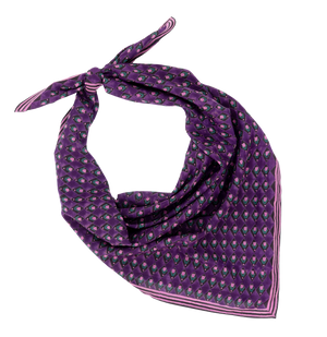 PURPLE TULIPS SQUARE SCARF
