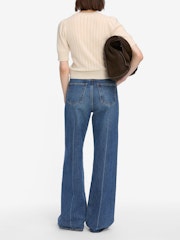 THE LADDER POINTELLE SWEATER - CREAM
