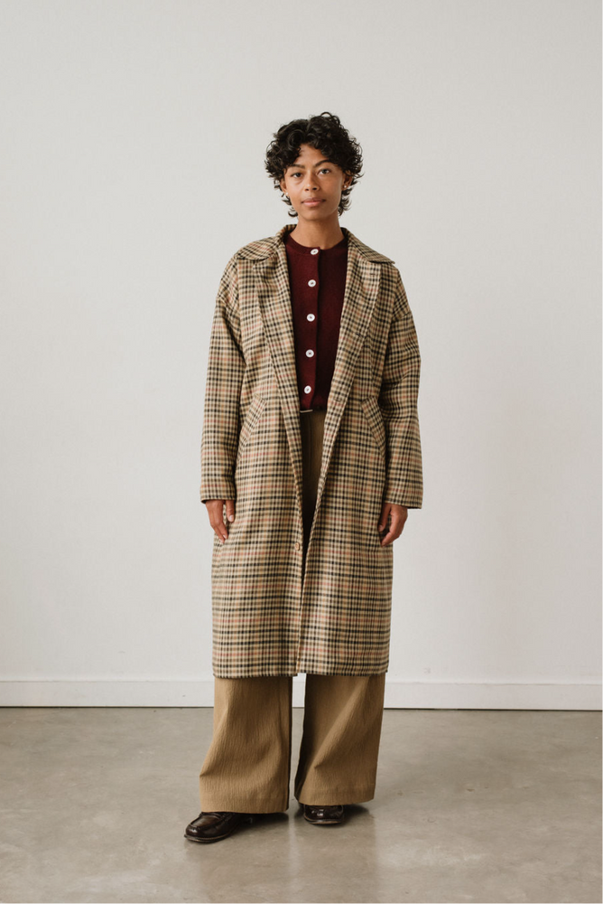PLAID TRENCH