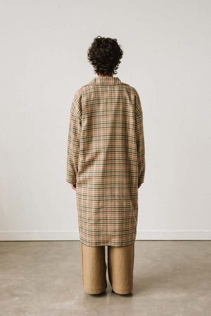 PLAID TRENCH