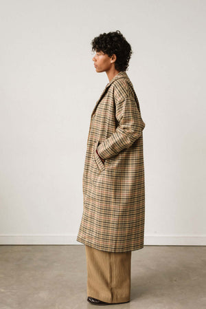 PLAID TRENCH