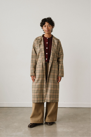 PLAID TRENCH