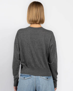 LONG SLEEVE HIGH V SWEATER