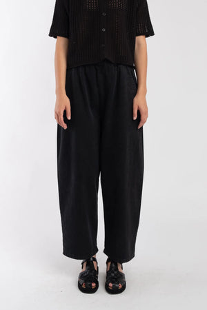 FADED BLACK BARREL PANT