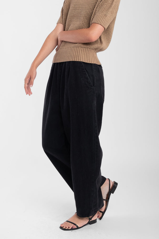BARREL PANT - BLACK
