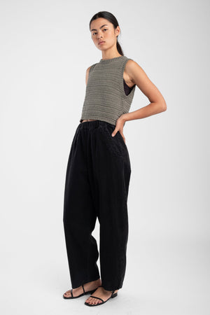 BARREL PANT - BLACK