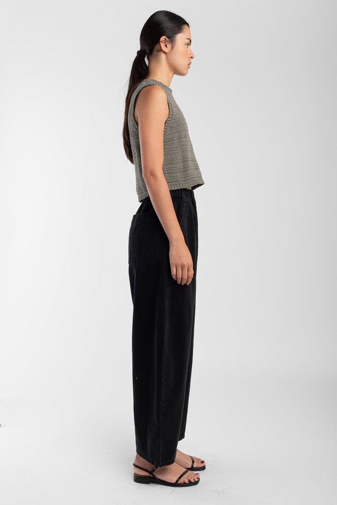 BARREL PANT - BLACK