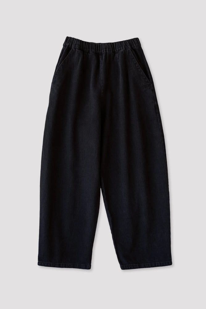 FADED BLACK BARREL PANT