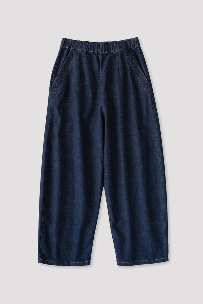 DARK INDIGO BARREL PANT