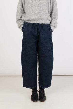 DARK INDIGO BARREL PANT