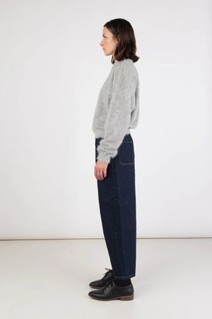 DARK INDIGO BARREL PANT