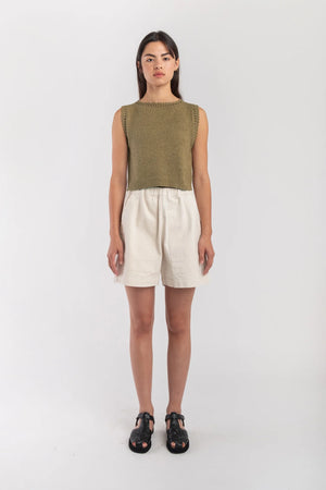 CREAM FIELD SHORT