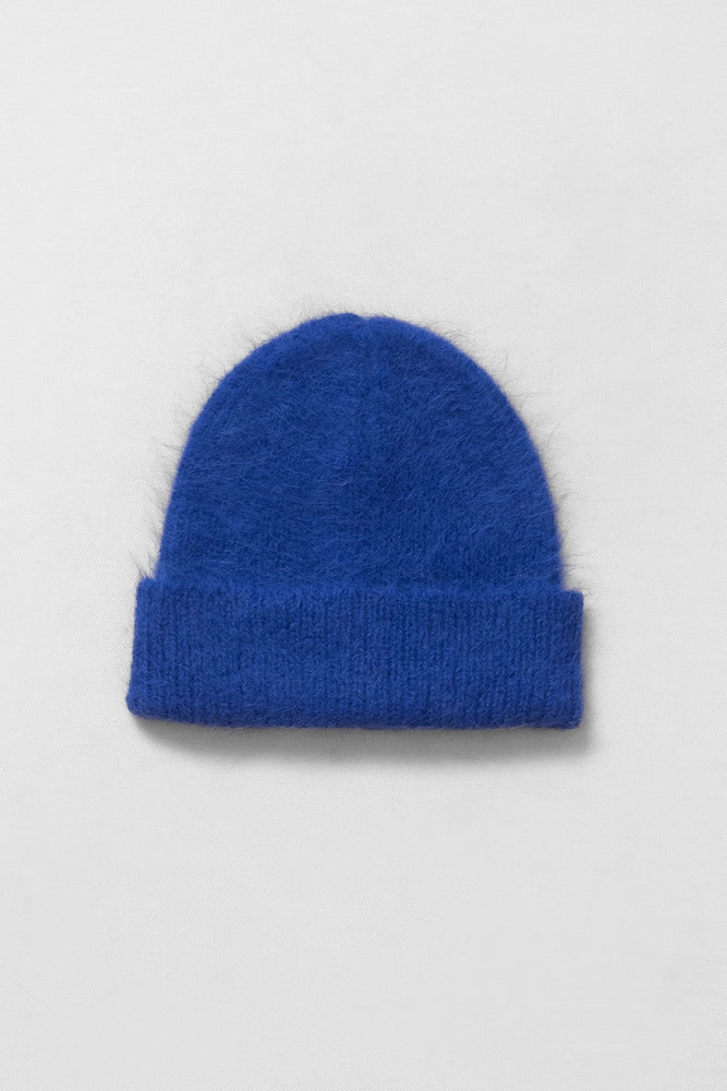 ELECTRIC BLUE BRUSHED RIB HAT