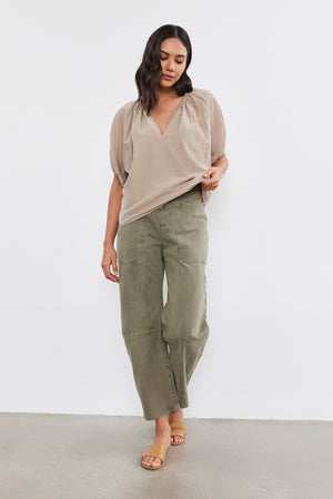 BRYLIE SANDED TWILL PANTS