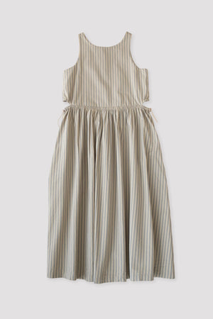 MUTED STRIPE CINCH DRESS