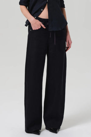 BRYNN DRAWSTRING TROUSER - NAVY