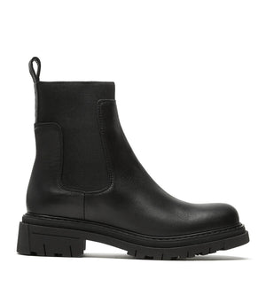 DARREN LEATHER BOOTIE - BLACK