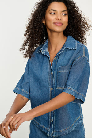 KADDY DENIM TOP