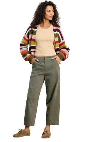 DARIA COTTON TWILL PANT - CAPER